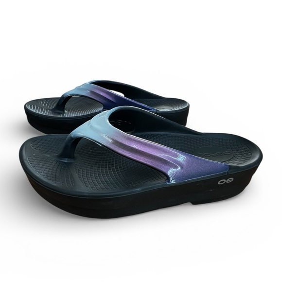 ⭐️ OOFOS Oomega OoLala Luxe Thong sandal flip flop - Calypso size 10 - Picture 6 of 10